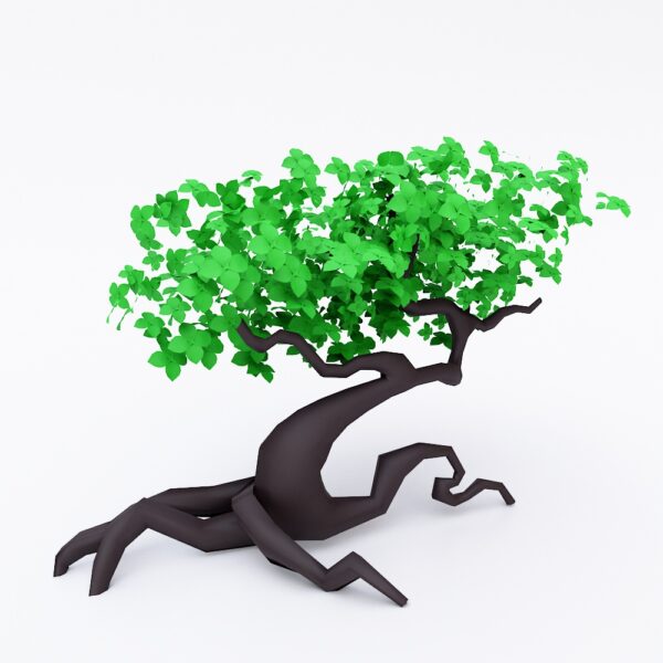 Cartoon tree 3d model 