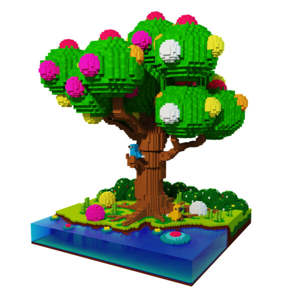 Tree voxel 3d model