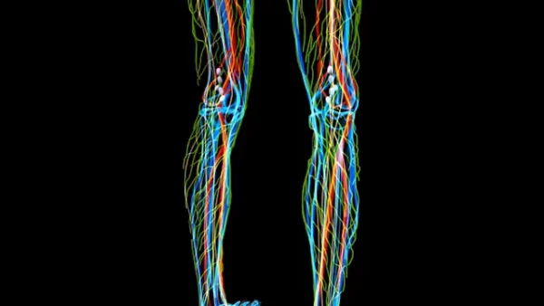 Human Internal systems knees close up stock video