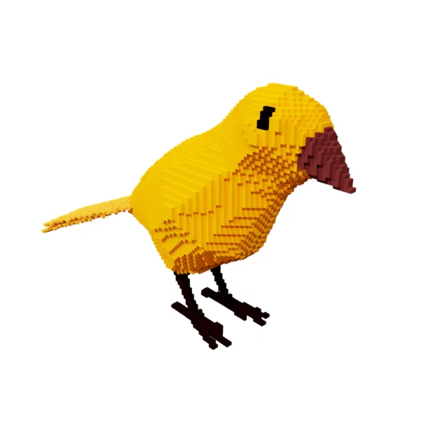 Bird voxel 3d model