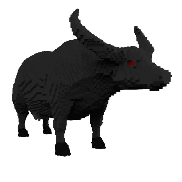 Buffalo voxel 3d model