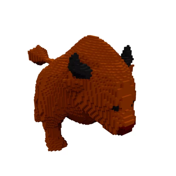 Bull voxel 3d model