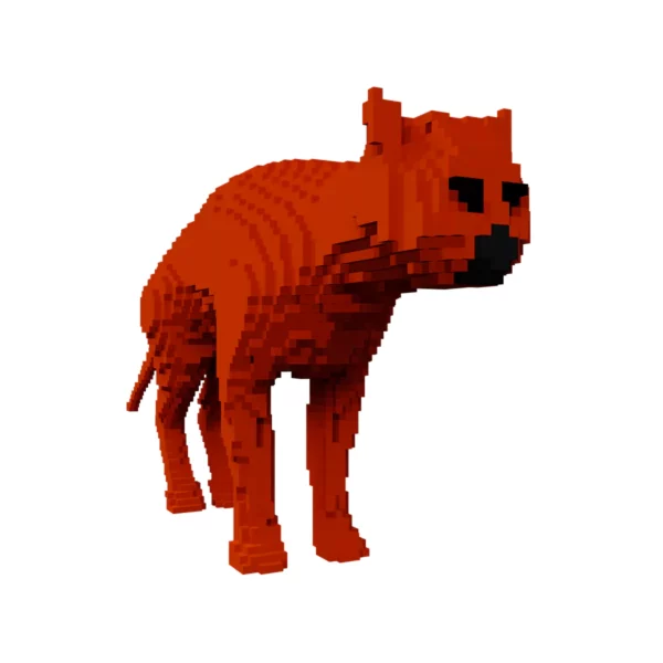 Cat voxel 3d model