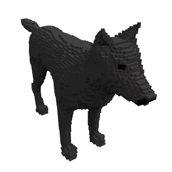 Dog voxel 3d model