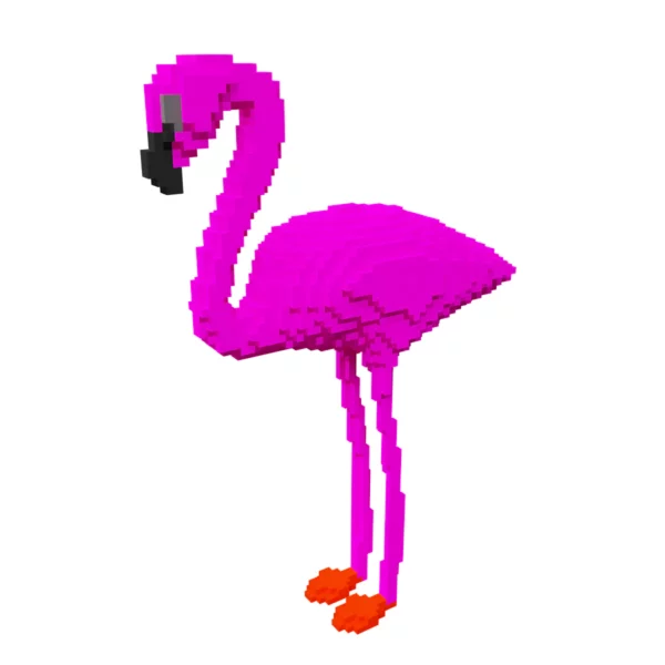 Flamingo Voxel 3d model