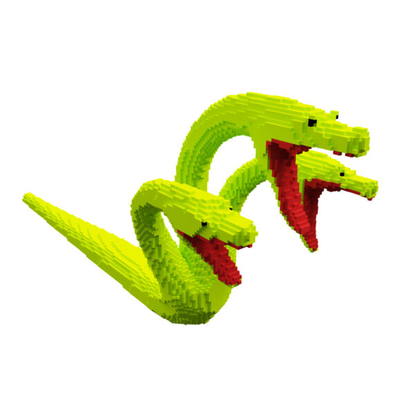 Voxel snake 3d model