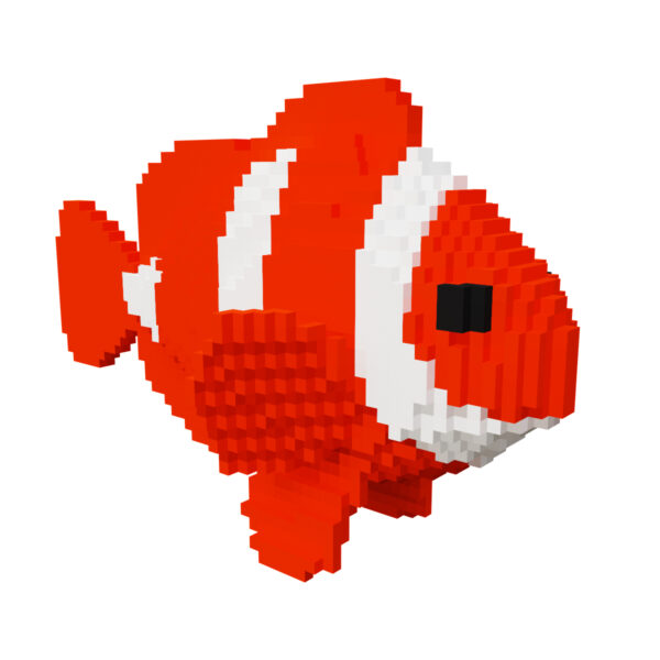 Anemone fish voxel 3d model