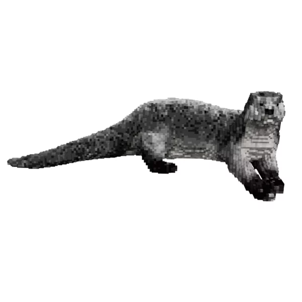 Otter voxel 3d model