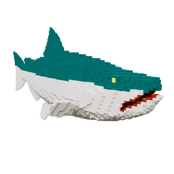 Chinook salmon voxel fish 3d model