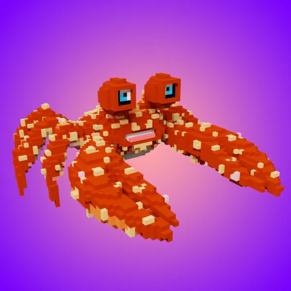 Red king voxel crab