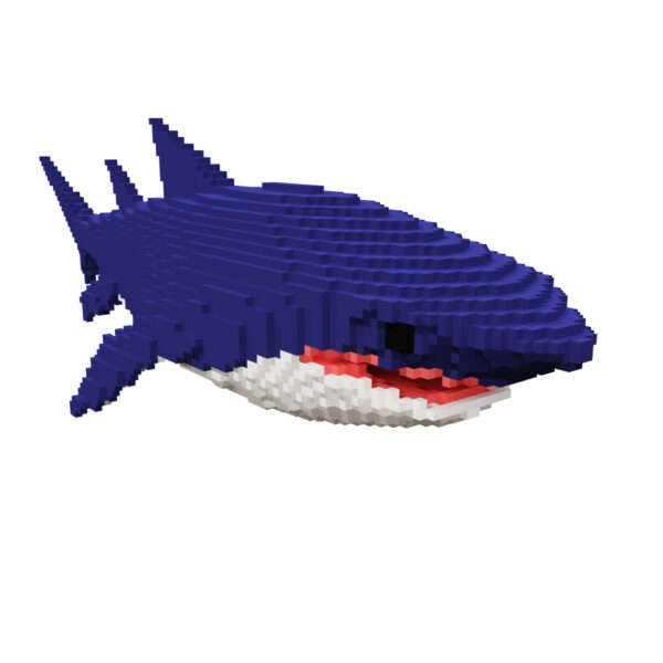 Shark voxel fish