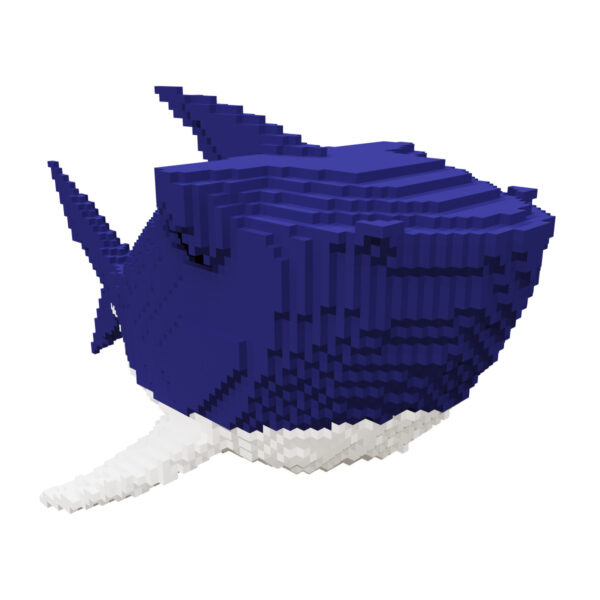 Small Shark voxel fish 3d model