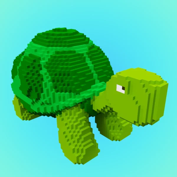 Tortoise voxel 3d model