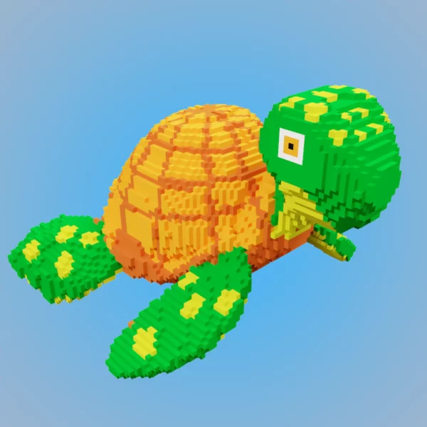 Turtle voxel 3d
