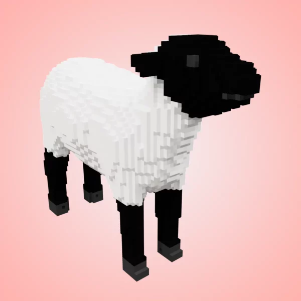 Lamb voxel 3d model