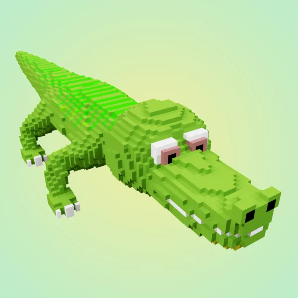 Voxel Crocodile