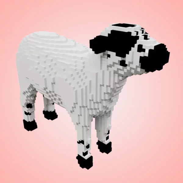 Voxel lamb 3d model