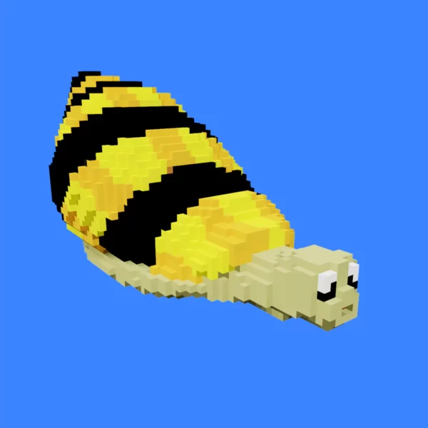 Assassin snail voxel 3d model
