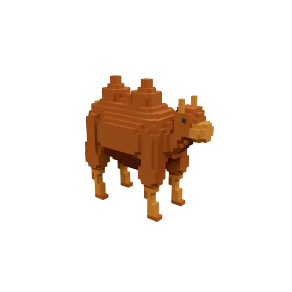 Camel Voxel 3D Model