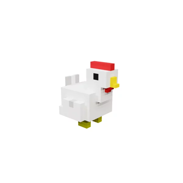 Chick voxel 3d model