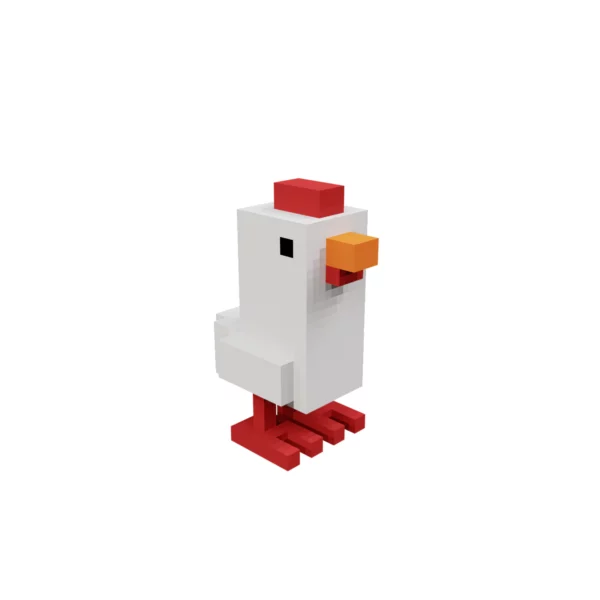 Chick voxel bird