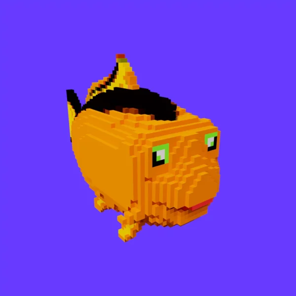 Common Carp voxel fish 3d model