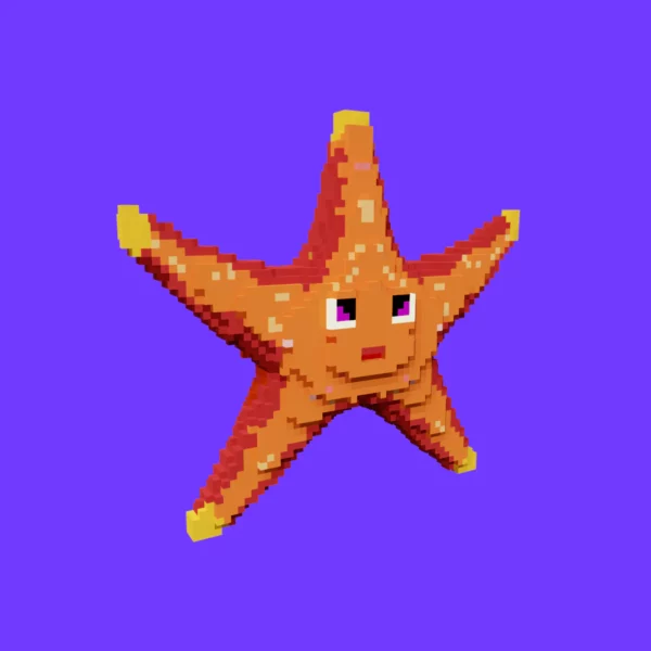 Common Starfish voxel 3d model