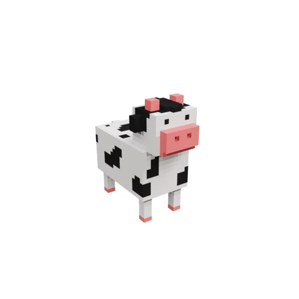 Cow Voxel 3D Model