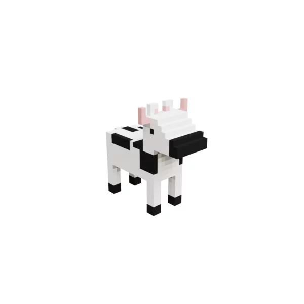Cow Voxel 3d animal