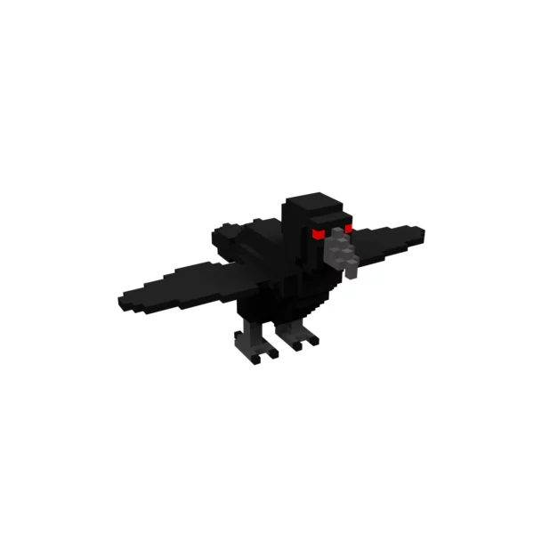 Voxel Crow