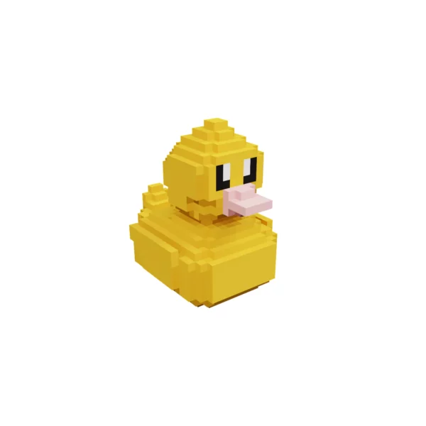 Duck voxel 3d model