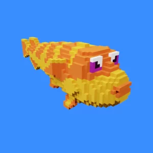 Northern Pike voxel fish 3d model
