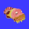 Oyster toad voxel fish 3d model