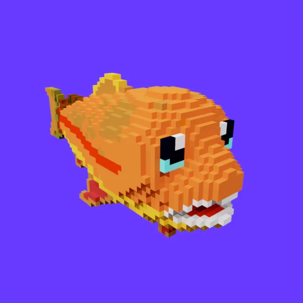 Rainbow Trout voxel fish 3d model