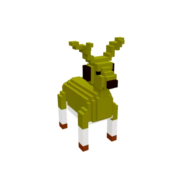 Deer voxel art