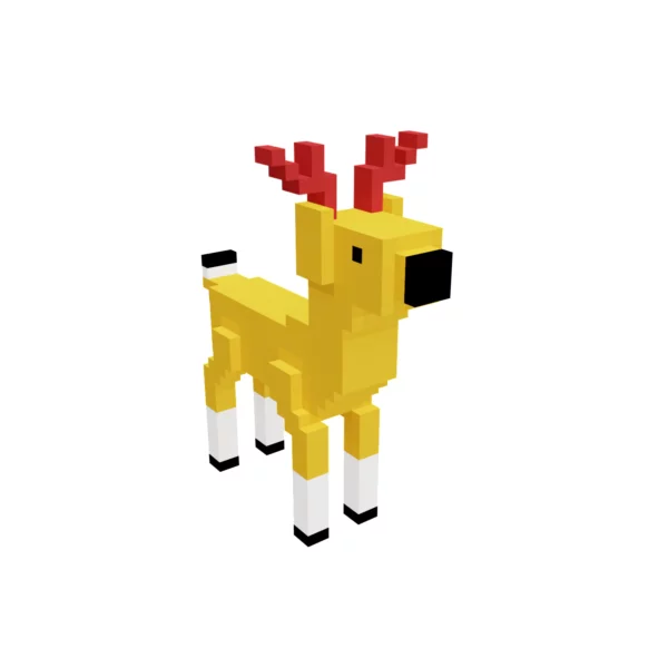 Deer voxel 3d
