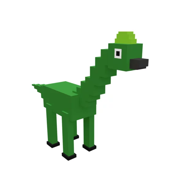 Dinosaur voxel art