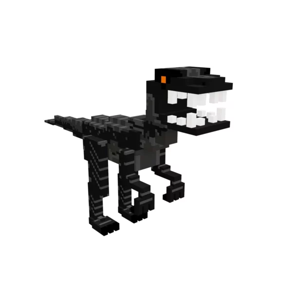 Dino animal voxel 3d model