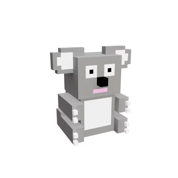 koala voxel art