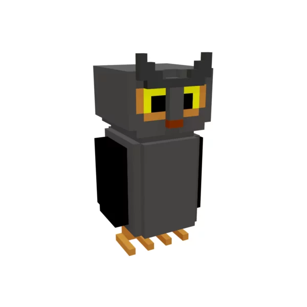 Voxel Owl 3d model