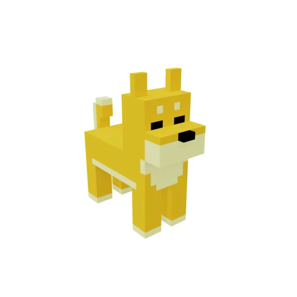 Dog voxel art