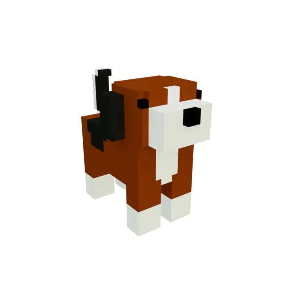 Dog voxel art