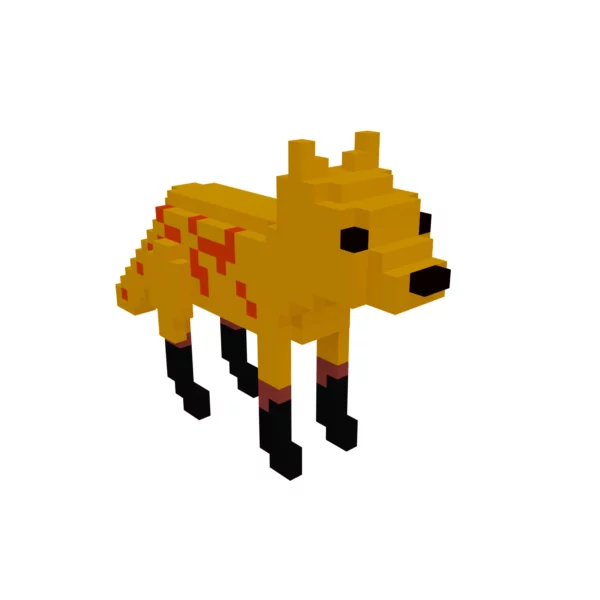 Dog voxel 3D model