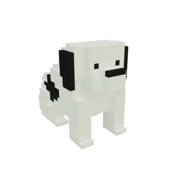 Voxel Dog 3D model