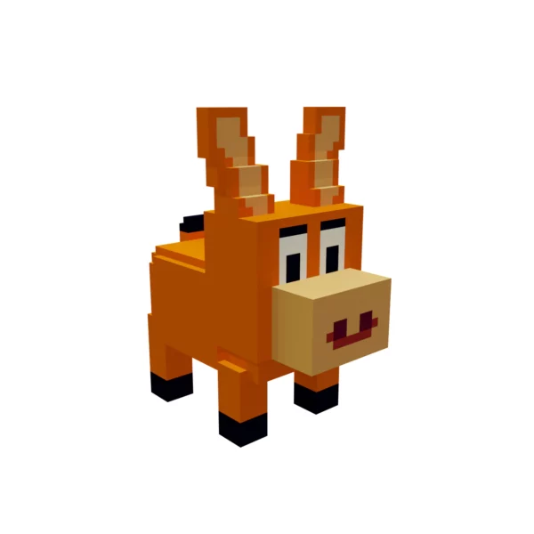 Donkey voxel 3D model