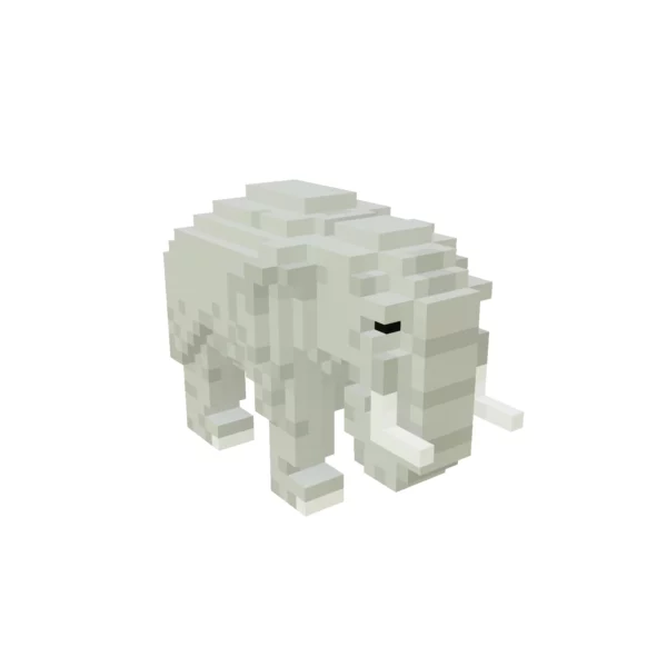 Elephant voxel 3D model