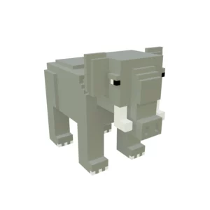Voxel Elephant 3D model