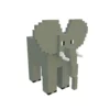 Elephant voxel art