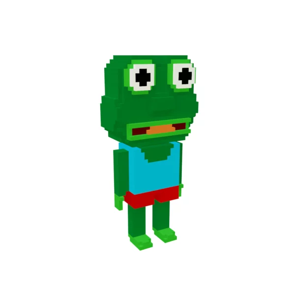 Voxel Frog character