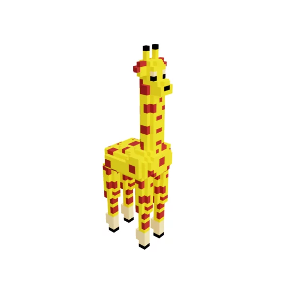 Giraffe voxel art